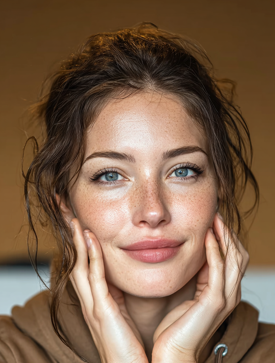 Beautiful woman with smooth, professional waxing results